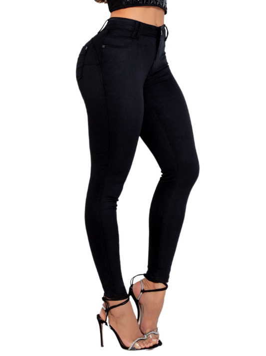 Calça jeans feminina Pit Bull cintura alta com levantamento de bumbum 62952