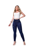 Calça Jeans Feminina Rhero Cintura Alta Bumbum Lift 57229