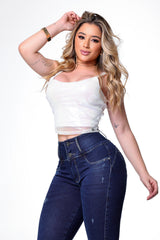 Rhero Women's High Waist Butt Lift Jeans Pants 57229