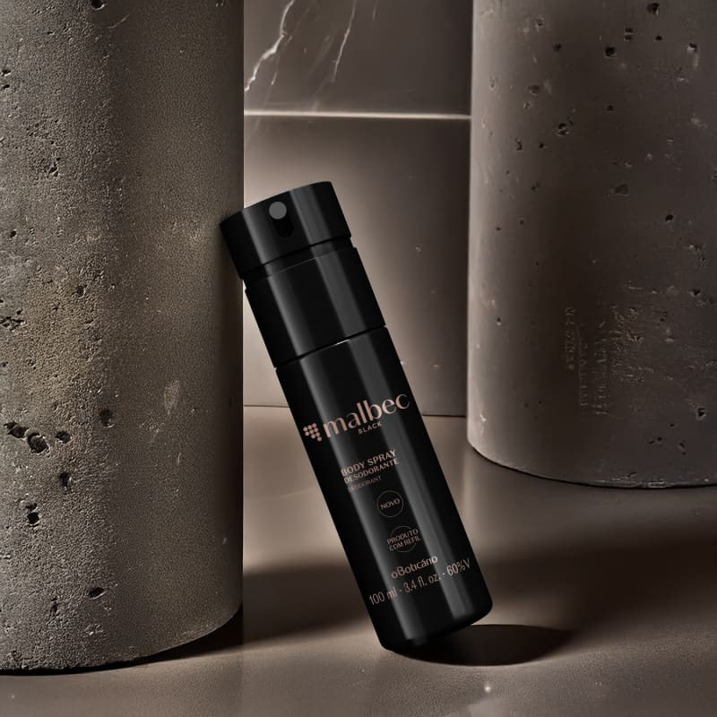 O Boticario Malbec Black Men's Body Spray Deodorant