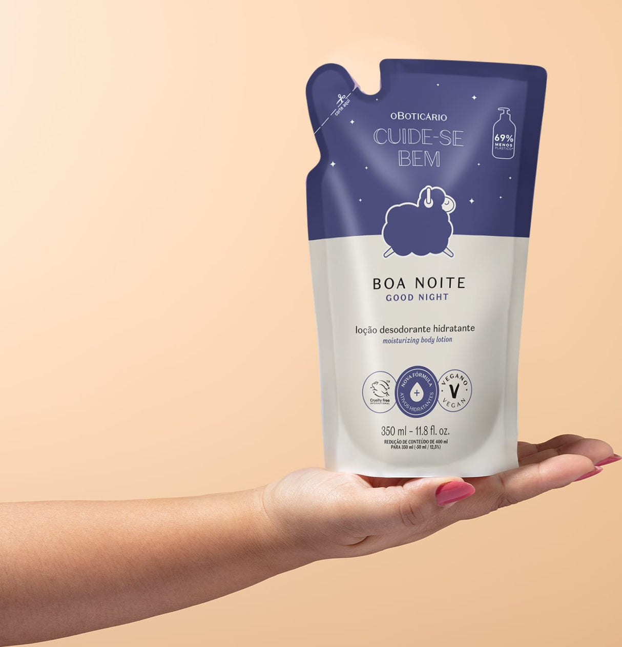 O Boticario Cuide Se Bem Good Night  Body Moisturizing Refill