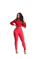 Rhero Pantalón de talle alto para mujer con realce de glúteos 11836