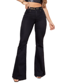 Pit Bull Jeans Women's Flare High Waisted Pants 66538