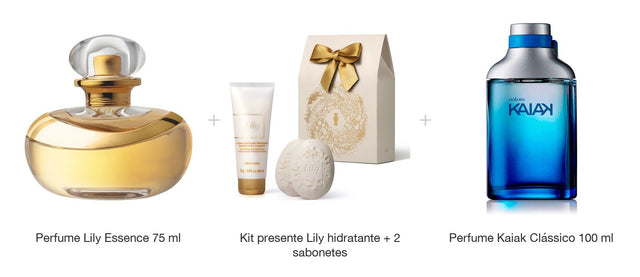Lily Essence and Kaiak Classic his and hers fragrance gift set
