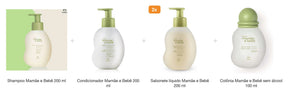 Natura Mom and Baby shampoo, conditioner, liquid soaps and alcohol-free cologne set