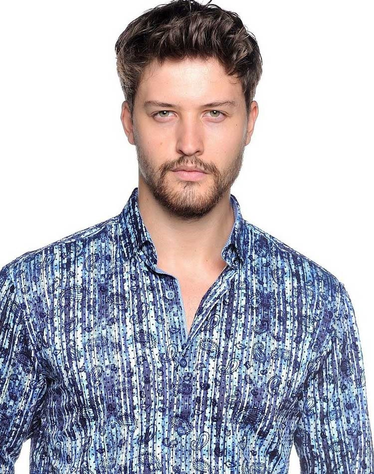 Camisa de manga larga para hombre MZ M 1466