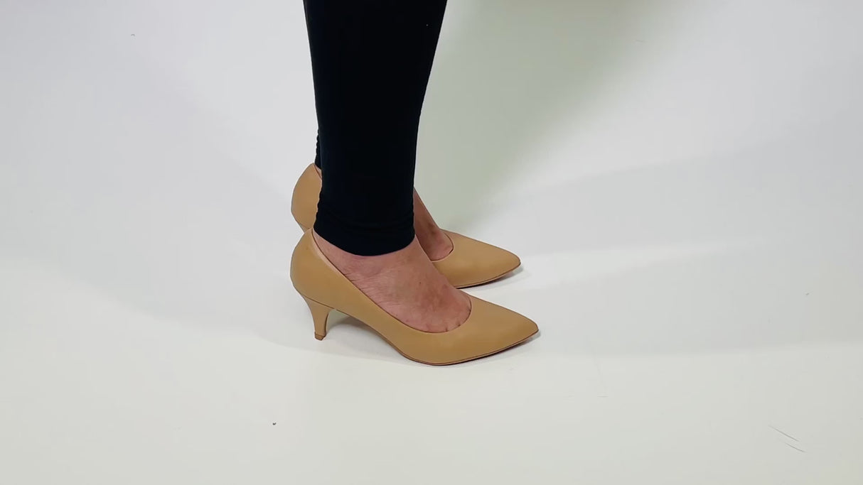 Piccadilly Sapato de salto alto bege feminino 745035