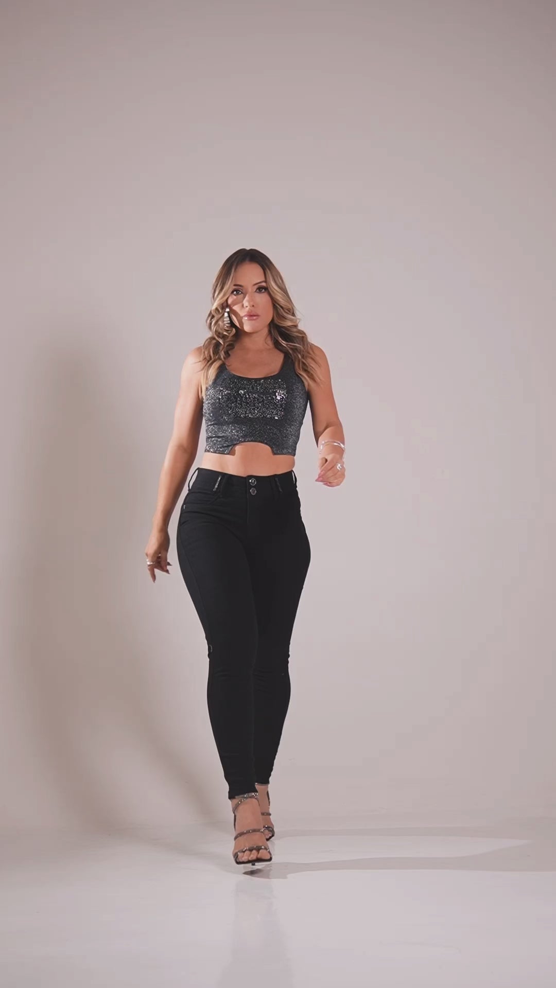 Calças de cintura alta para levantamento de bumbum femininas Rhero 57254