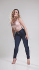 Calça Jeans Skinny de Compressão Feminina Rhero com Elevação de Bumbum 57236