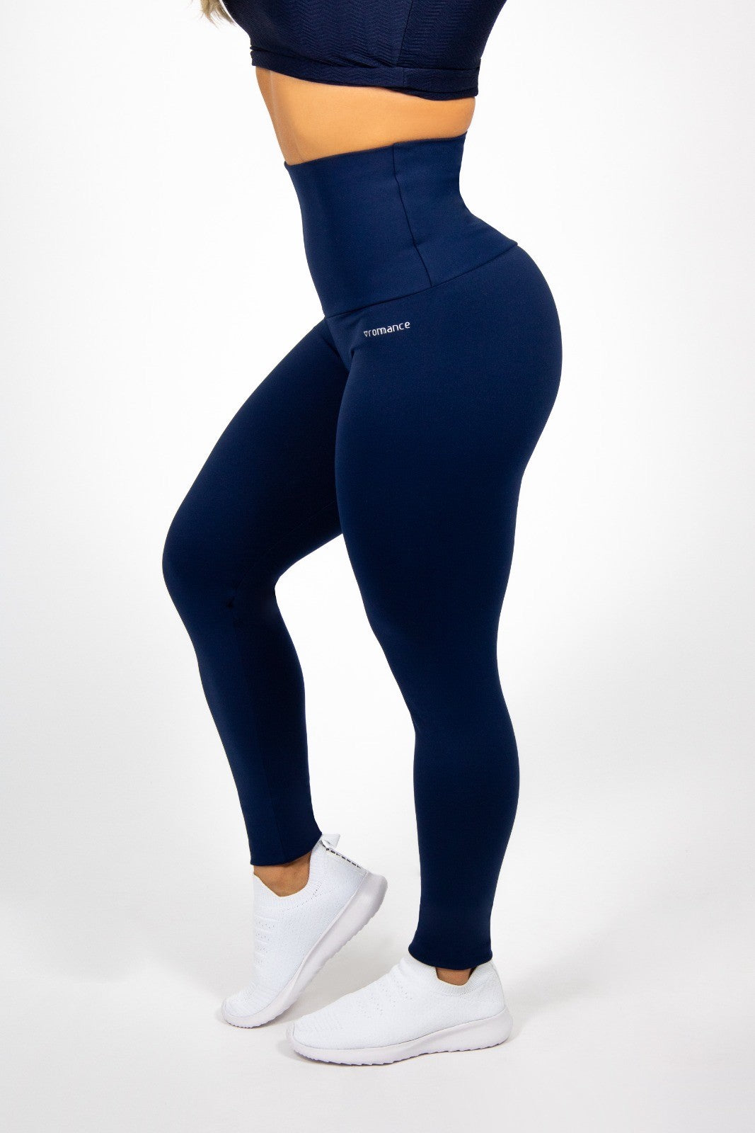 Leggings de compressão femininas de cintura alta Romance 66124