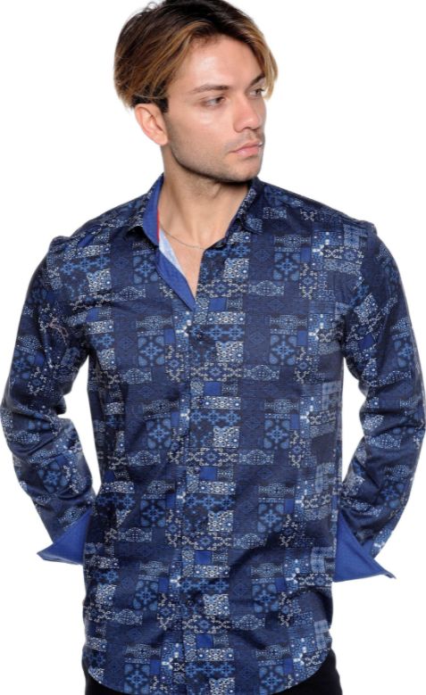 MZ Camiseta de manga larga para hombre M 1292