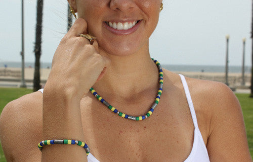 Juego de collar y pulsera de Brasil