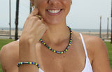 Juego de collar y pulsera de Brasil
