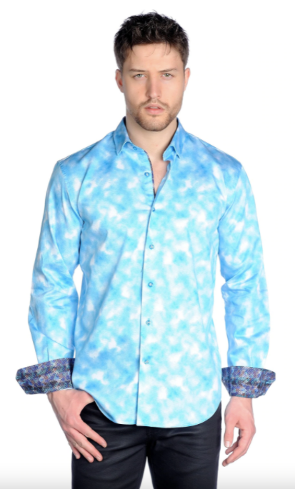 MZ Camisa de manga larga para hombre M 1501