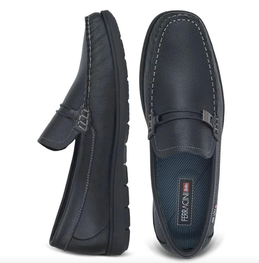 Mocassim de couro masculino Ferracini Euro 4953