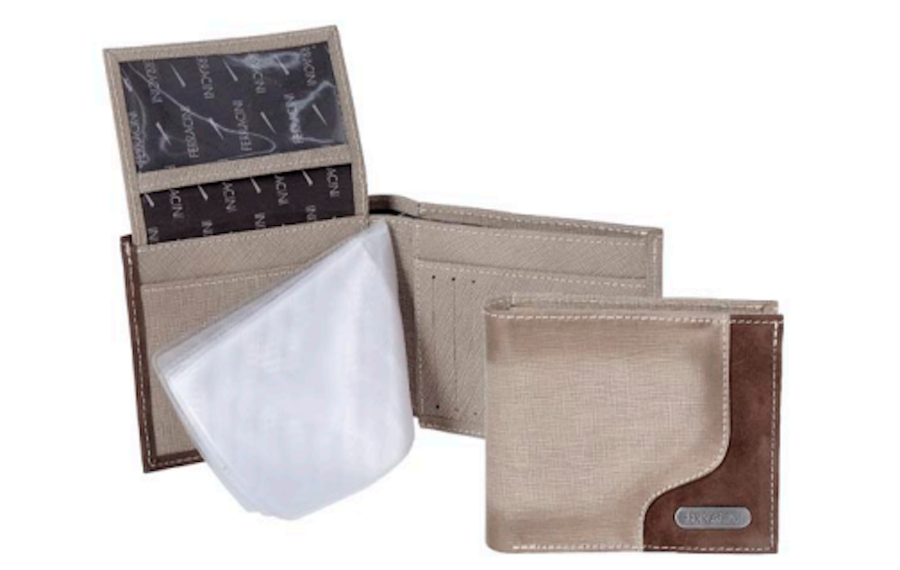 Carteira masculina de couro Ferracini CF 337B