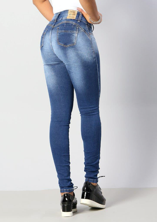 Pantalones vaqueros Sawary de talle bajo para mujer 248175
