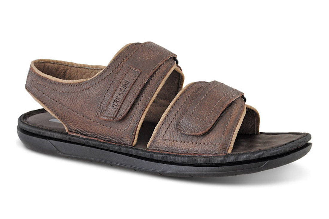 Sandália masculina de couro Bora Ferracini 2464 B