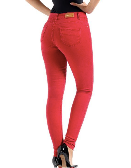 Calça feminina de cintura baixa Sawary 249242