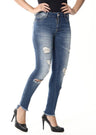 Sawary Pantalones vaqueros rasgados de talle bajo para mujer 254494