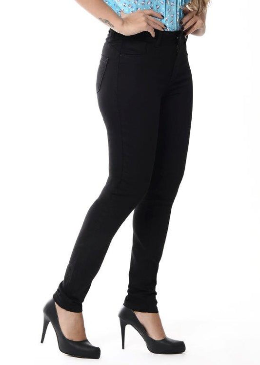 Calça feminina de cintura baixa Sawary 254649