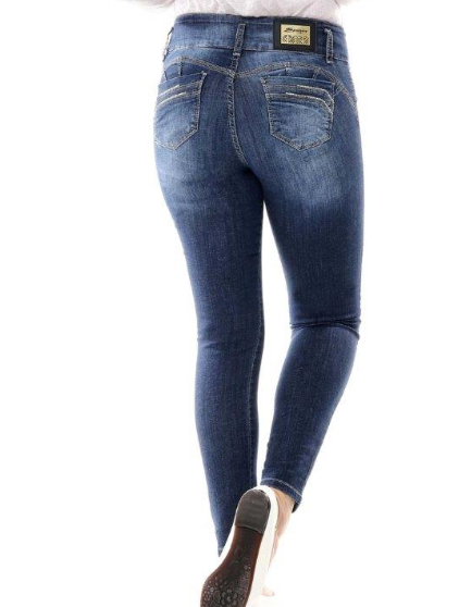 Calça jeans feminina de cintura baixa Sawary 255900
